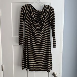 Green stripe dress